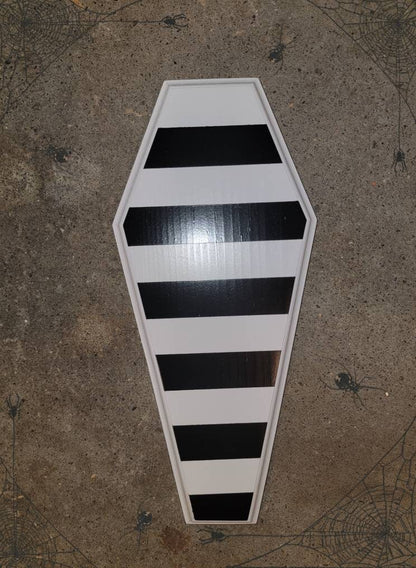 12 inch striped coffin