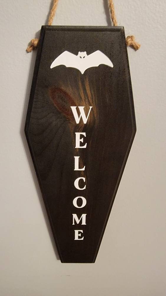Coffin welcome sign!