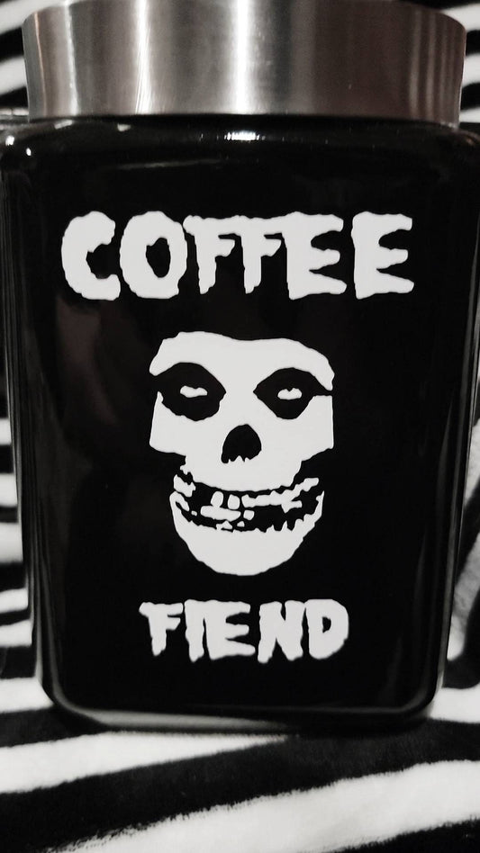 Coffee fiend  coffee canister
