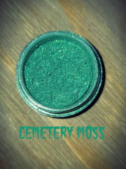 Cemetery moss eyeshadow pigments