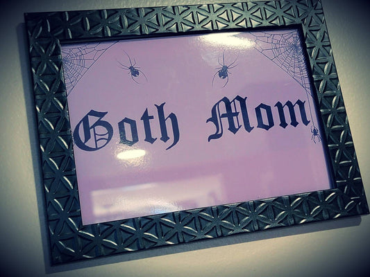 Goth mom wall decor