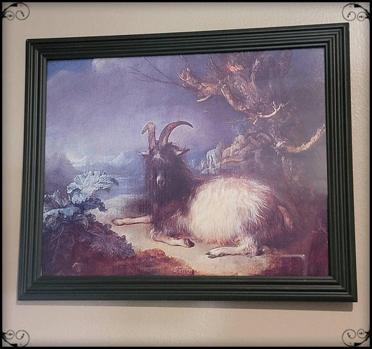 Goat in the landscape- Gerrit Dou 1660