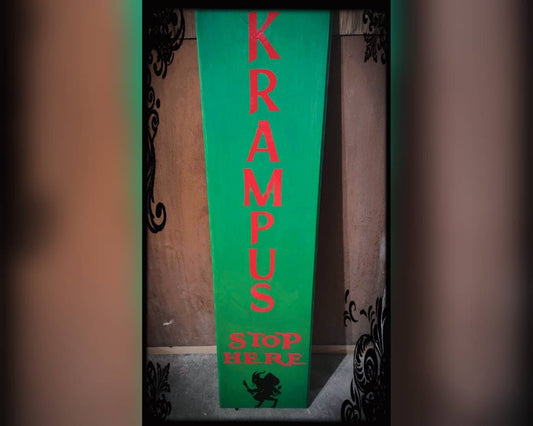 Krampus outdoor/indoor sign