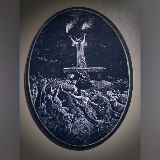 The Dance of the Witches' Sabbath large plaque