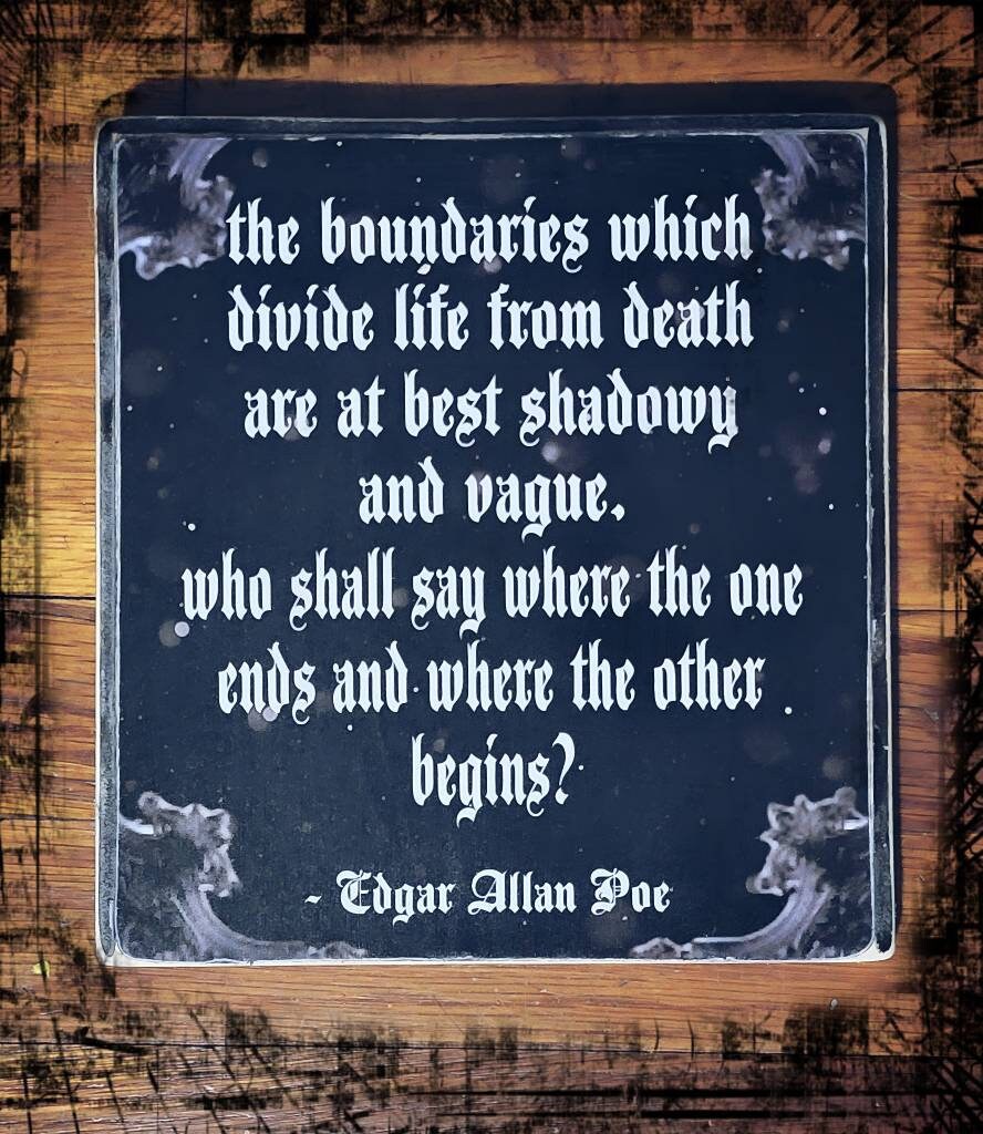 Edgar Allan Poe wall plaque