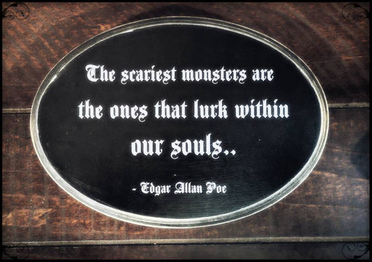 Scariest monsters wall plaque