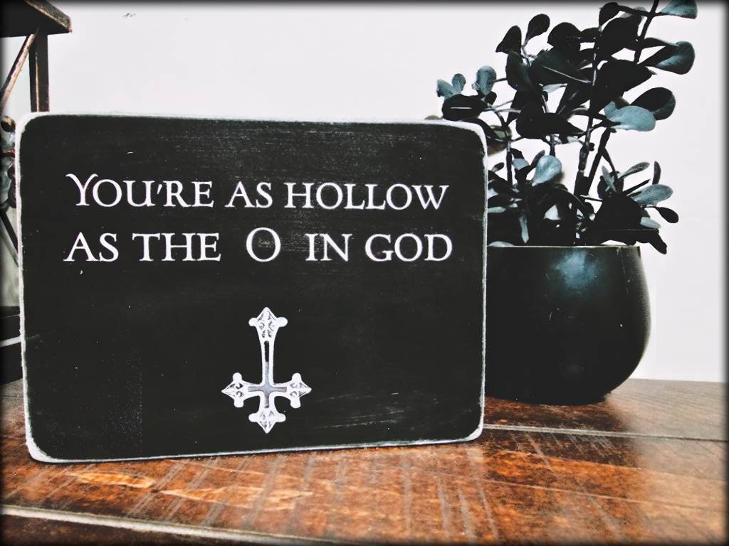 Hollow as the o box sign