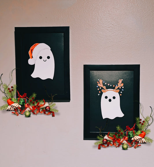 Christmas ghosts wall decor