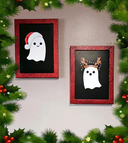 Christmas ghosts wall decor